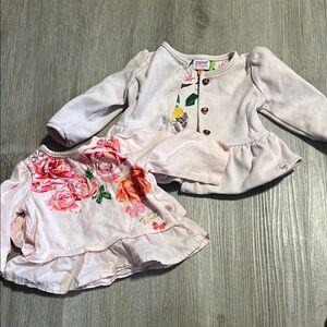 Baker by Ted Baker Pink Floral Kids Matching Set